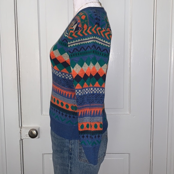 VINTAGE 70’s TOP LAND WOOL BLEND SWEATER - Picture 4 of 8